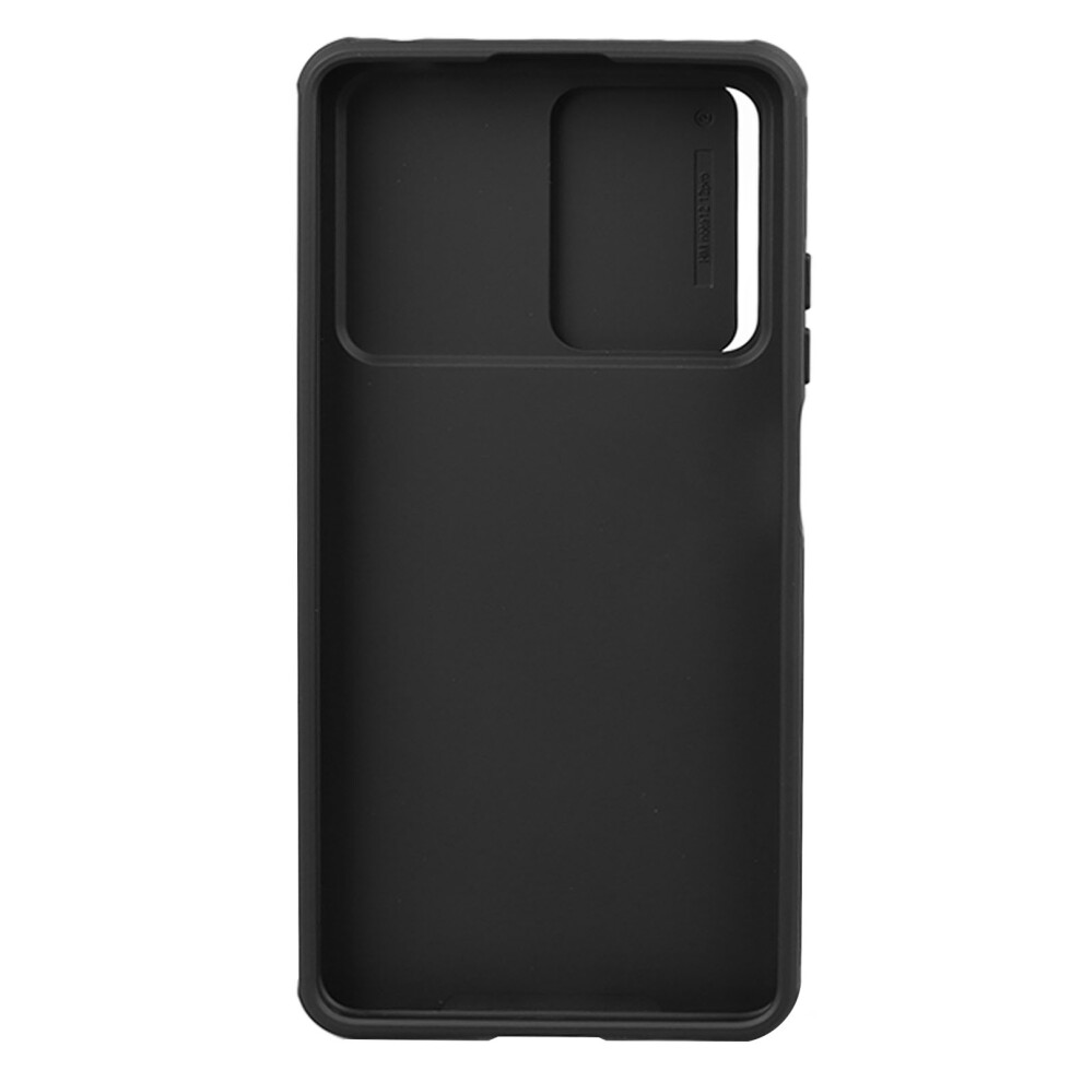 Case for Redmi Note 12 Pro 5G TPU PC Slide Lens Camera Cover Protection Shockproof Phone Cover for Travel Daily Use Black-image-OPC-PHQZMTY-NEW