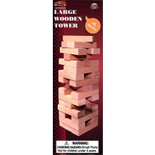Forever Toys Large Wood Tower Game 48 pe   as