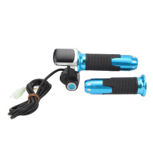 36V 350W Motor Speed Controller Square Display Screen Throttle Twist Grip Set with Lock for Electric Bike Tricycle Motorcycle Modification