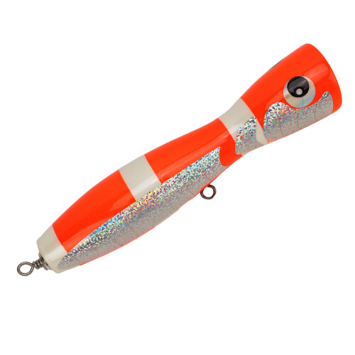 Top Wasser Salzwasser Köder 10cm Linden Reflex Orange für Barsch Thunfish 2