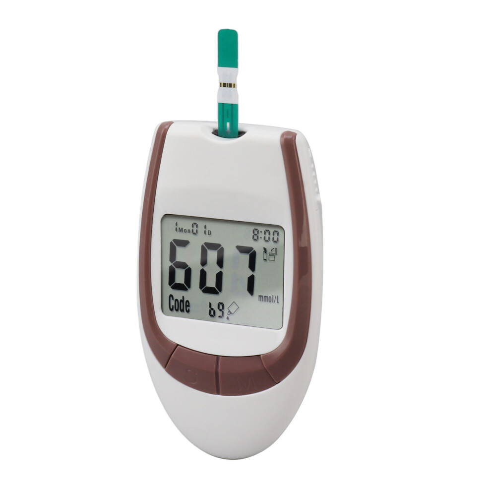 Blood Glucose Monitor Kit with 50 PCS Test Strips 0.8ÂµL ABS Accuracy Blood Sugar Test Kit for Men Women