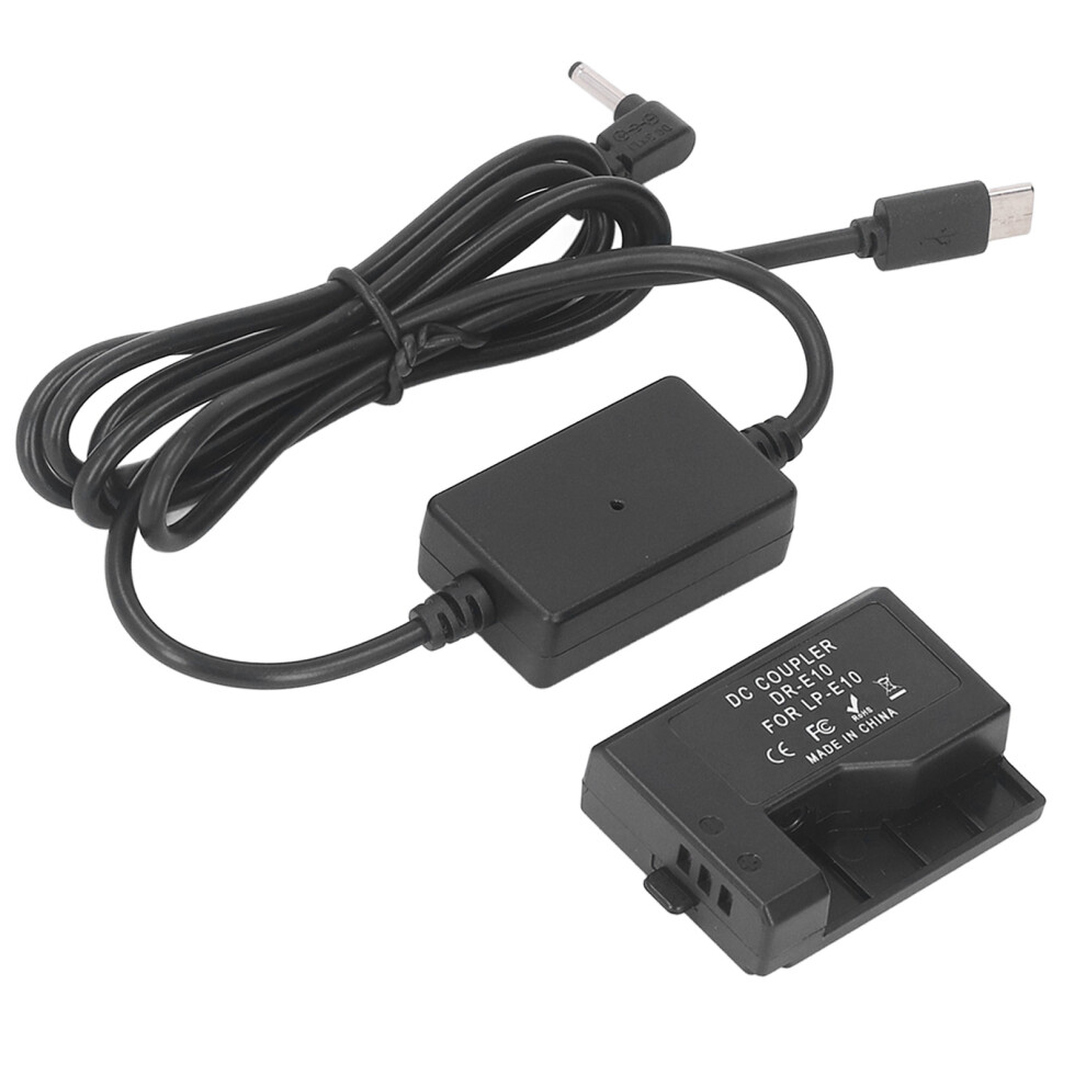 Lp E10 Dummy Battery Dr E10 Dc Coupler Dummy Battery With Type C Power Adapter For 1100D 1200D 1300D 1500D 2000D T3 T5 T7 Kiss X50 X80 Digi 8491315005323