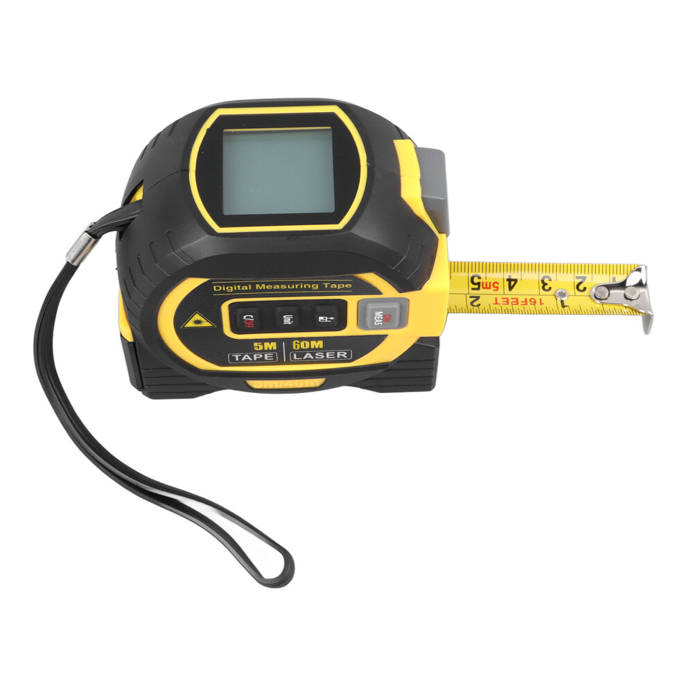 Measuring Sight 3 In 1 Infrared 60M Laser Ranging 5M Tape Measure Vertical Cross Line Laser Distance Meter Self Lock Accurate Measure Tool 4691315005444