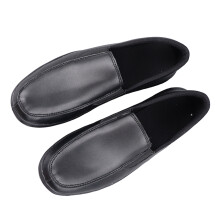 Damentliche schwarze PU-Leder-Slips-on-Sneaker, Größe 38, lässig und elegant