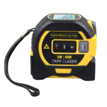 3 in 1 40m Laser Tape Measure Infrared Yellow