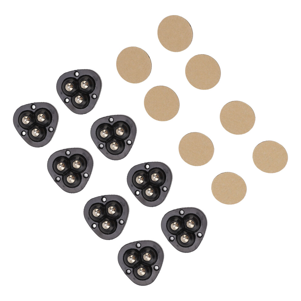 8Pcs Mini Caster Wheels Self Adhesive 360 Degrees Swivel Easy Installation Stainless Steel Sticky Pulley For Appliance 4641315006972