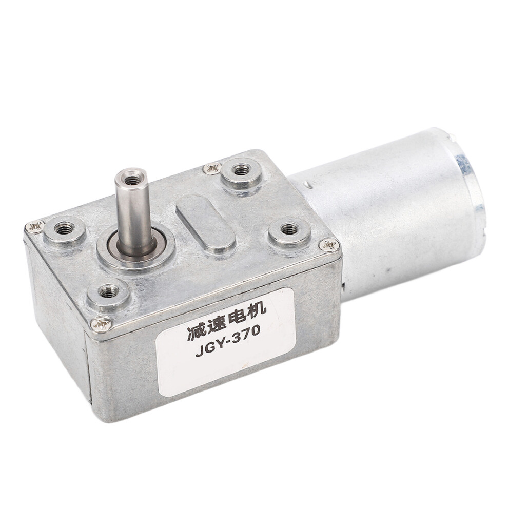Gear Motor 12Mm Single Shaft Self Locking Reversible Worm Gear Motor With Fixing Base Dc24v 10Rpm 9331315008384