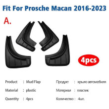 (black)Compatible Mudguard For Porsche Macan Mudflaps Mudguards Car Accessories Splash Guard Fender