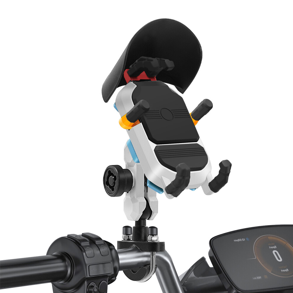 Motorcycle Phone Mount Holder Waterproof Motorcycle Cell Phone Holder Anti-Theft 360 Rotation Motorbike Handlebar Mount For 3.5-6.5Inch Ph 3631315025517