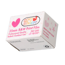35mm Black and White Print Film ISO 200 HD Camera Black and White Negative Film for 135 Cameras 18 Sheet