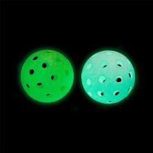 5er-Pack leuchtende Indoor- und Outdoor-Pickleballs 74mm Blau Grün Pink Gelb Orange