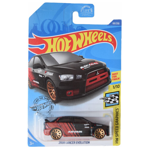 Hot Wheels Hot Wheels 2020 Hw Speed Graphics 2008 Lancer Evolution Nero 69/250