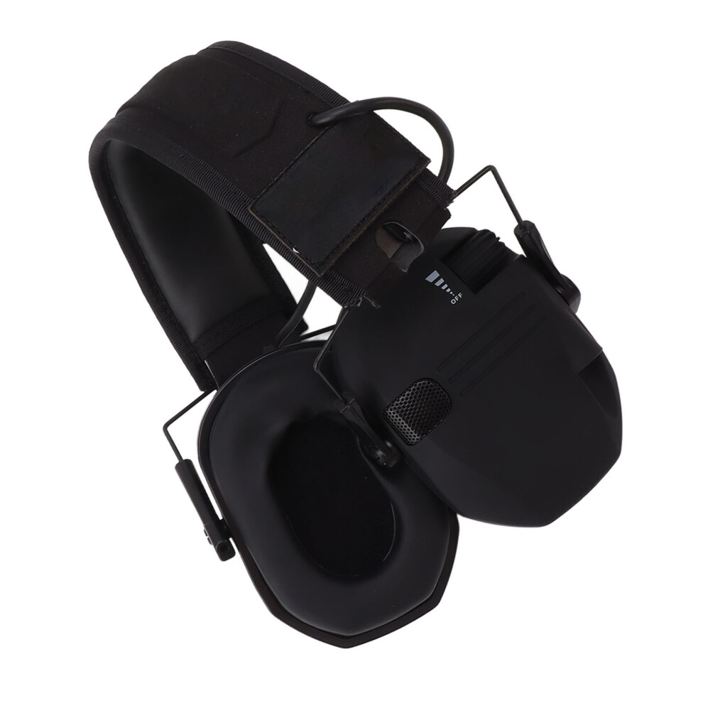 Noise Reduction Electronic Earphones Noise Reduction Foldable Abs Adjustable Headband Safety Ear Muffs For Mowing Work Black 8711315038030
