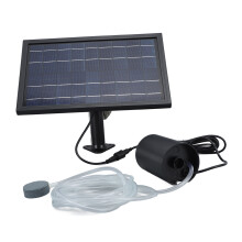 Solar Air Pump with 2 Bubble Stones with Hose 8W 10V 2400mAh ABS and Polysilicon Solar Oxygen Pump for Pond Pool