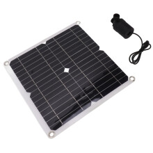 Solar Water Pump Kit 50W Solar Panel 22W Water Fountain Pump with Battery Box Timing Controller DC12V