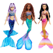 Mattel Disney Pieni merenneito Ariel Sisters -nukkesetti, jossa on 3 muodikasta merenneito-nukkea. Mukana Mala Karina ja Ariel.