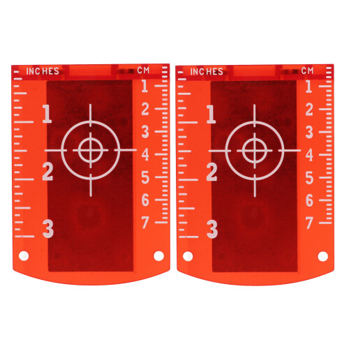 2 Pcs Laser Target High Visibility ABS Engineering Plastic Magnetic Laser Target Plate Card 2