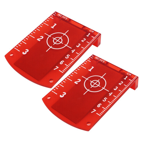 2 Pcs Laser Target High Visibility ABS Engineering Plastic Magnetic Laser Target Plate Card