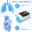 Finger-Puls-Oximeter mit OLED-Bildschirm Blut Sauerstoffmesser 3