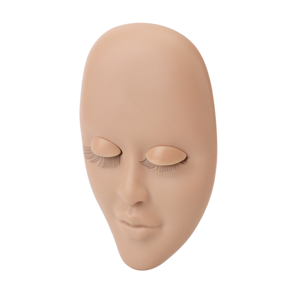 Light/Brown Lash Mannequin Head Eyelash Extension Practice Mannequin Makeup Mannequin Head For Beginner