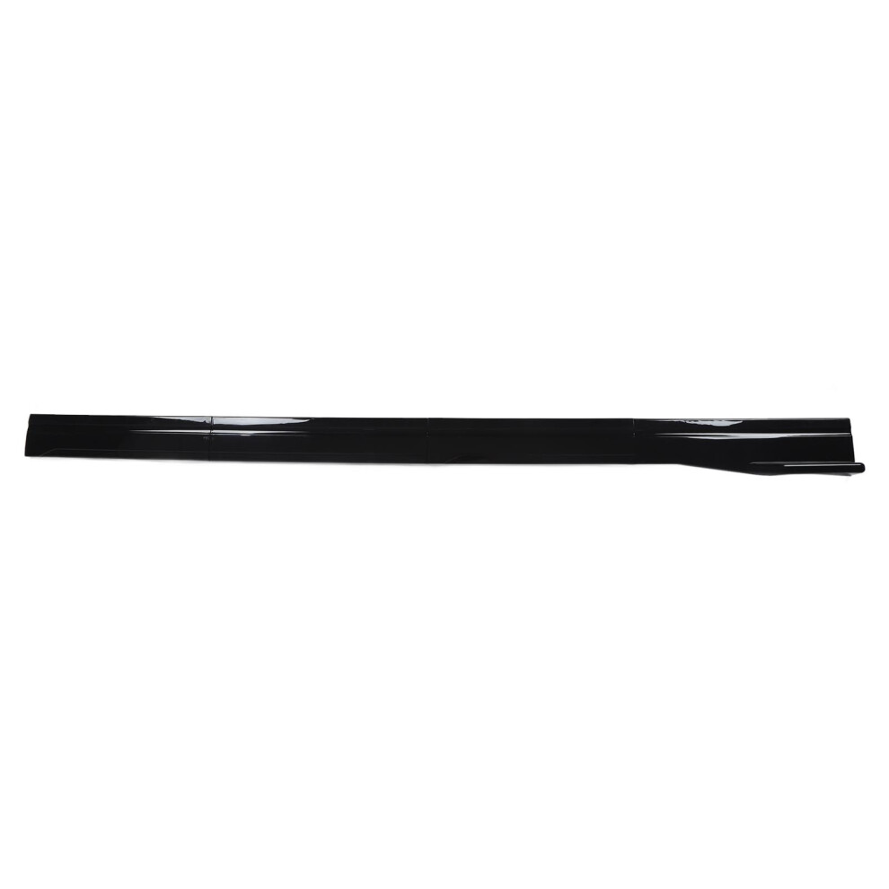 Rear Side Skirt 78.7 In Gloss Side Skirt Extension Rocker Panel Spoiler Lip Rocker Splitter For Universal Car Black 9401315063505