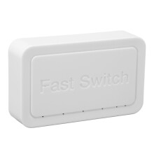 5 Port Ethernet Switch 10/100Mbps RJ45 Ports 4KV Thunder Protection Fast Ethernet Switch Desktop Ethernet Splitter 100‑240V US Plug