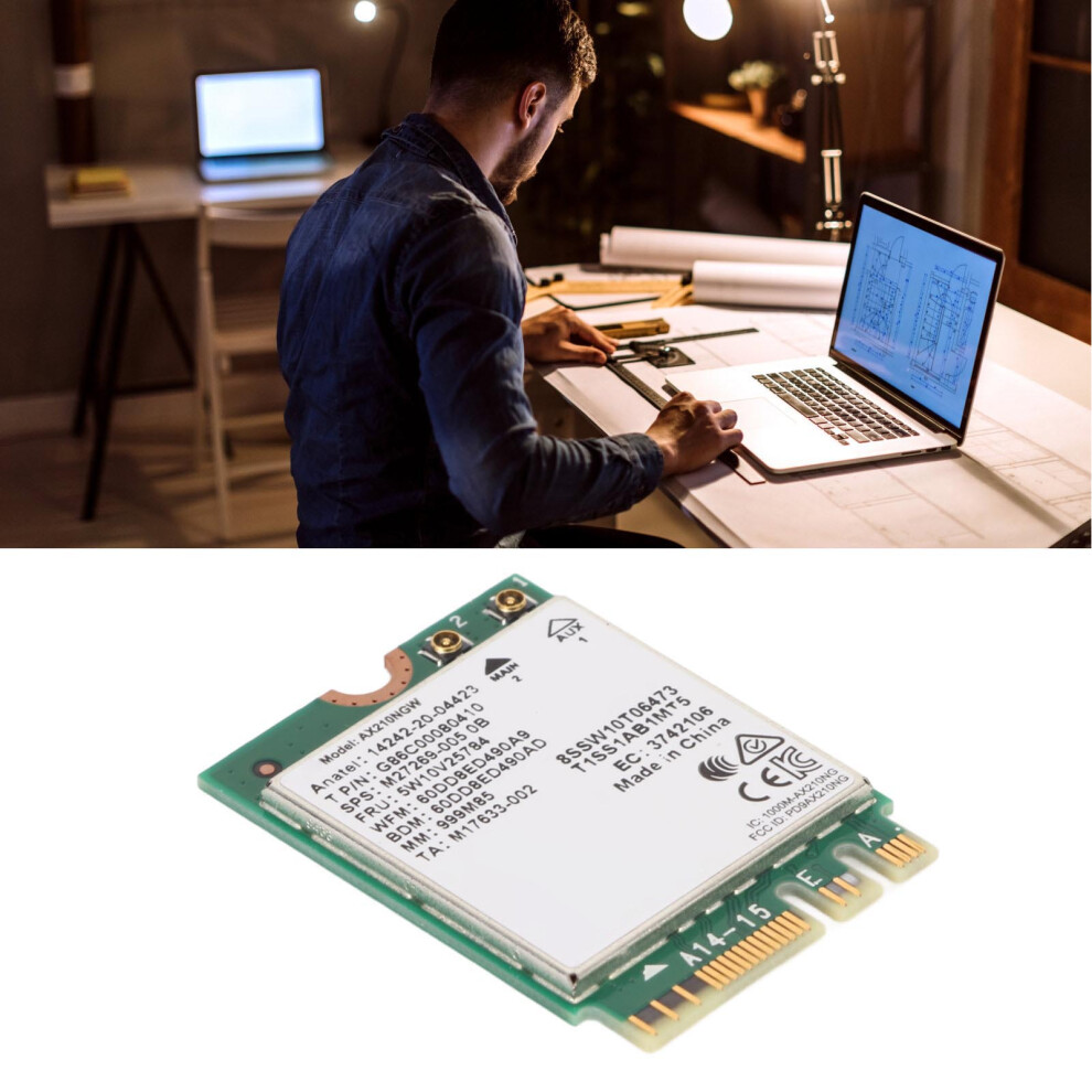 Wifi 6E Wireless Card 2.4G 5G 6G 5400Mbps Ngff M2 Bt5.3 Mu Mimo 160Mhz 802.11Ax Wireless Network Card For Laptop 4661315064000