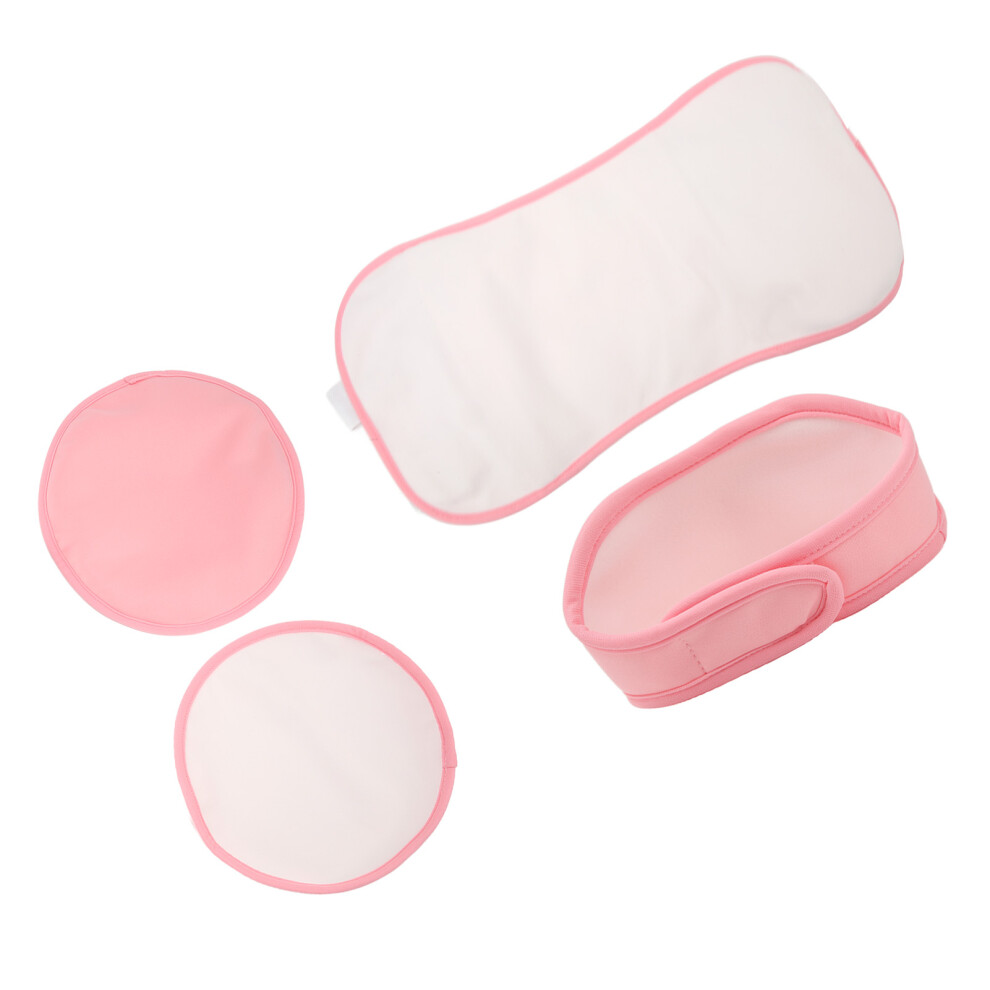 Pink Castor Oil Pack Kit Adjustable Strap Reusable Leakage Proof Castor Oil Pack Wrap For Waist Neck Chest