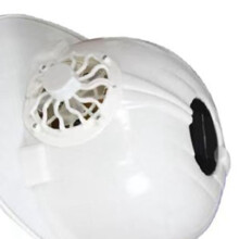 Ventilsicherheitshelm mit solarbetriebener Kühlung, atmungsaktivem Sonnenschutz, Maße 29x23x15cm, Weiß