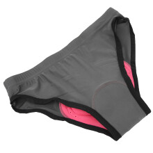 Damen leichte Rad-Saison shorts mit 3D-Polster, Fahrradunterwäsche, schnelltrocknend, dunkelgrau, L