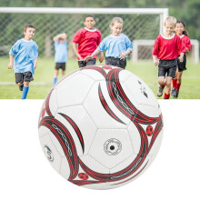 Verdickter No.5 PVC-Trainingsfußball 323g Rot & Weiß für Spiele