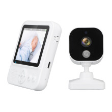 Smart Baby Monitor Wireless Bidirectional Speech Breastfeeding Timer Night Vision Baby Monitor Camera for Baby Crying Feeding EU Plug 100‑2