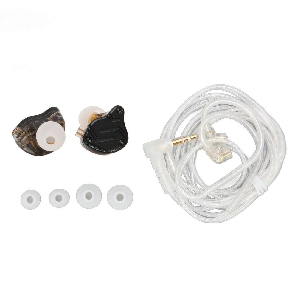 KZ-ZS10 PRO X Wired Monitor Earbuds 1DD 4BA Hybrid Driver HiFi Detachable Silver Plated 0.78mm 2Pin Cable Earphone