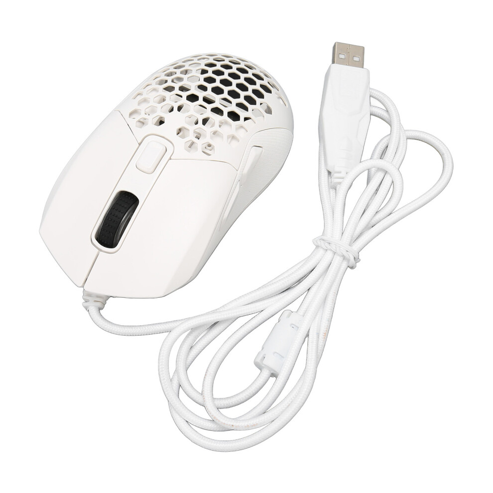 Wired Mouse Ergonomic Rgb Backlit Adjustable Dpi Programmable Keys 4.9Ft Cable Gaming Mouse For Gaming Office Study White 7891315082057