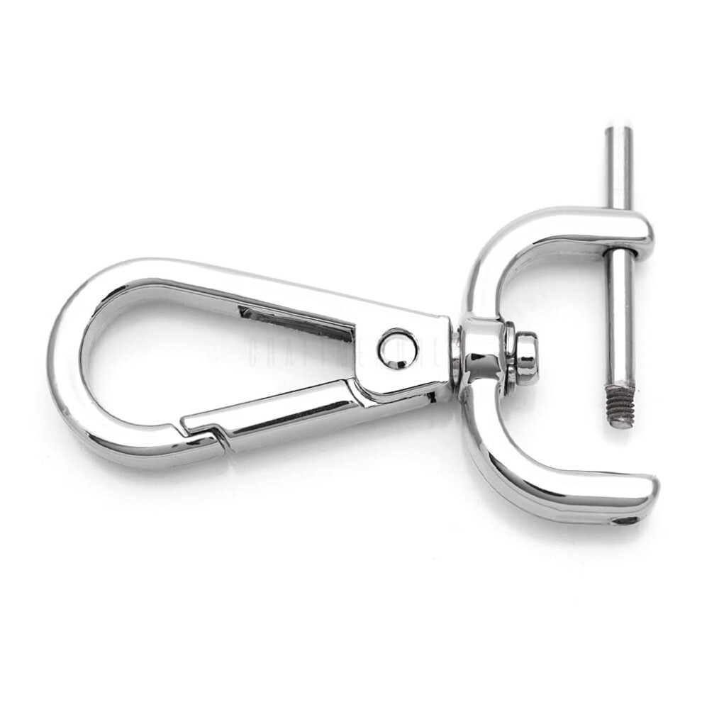 Craftmemore 2 Chiusure A Scatto Staccabili Con Barra A Vite VT493 Di Ricambio (1/2 Pollice, Argento)-image