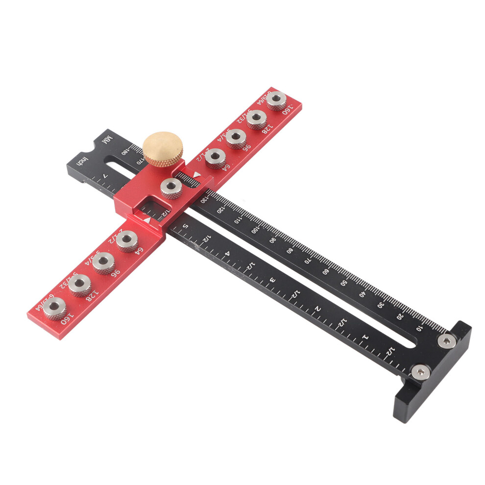 Handle Punch Locator Aluminum Alloy Drill Guide Locator Wood Drilling Dowelling Guide For Drawer Cabinet Door Handle 4971315083490