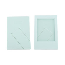3 Inch Mini Photo Frame Standing Picture Frame Multifunctional Plastic Card Bill Holder Mint Green
