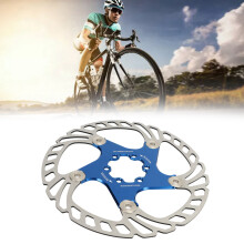 Mountain Bike Floating Disc Brake Rotor 6 Bolts Heat Dissipation Bike Disc Brake Rotor Blue 180mm / 7.09in
