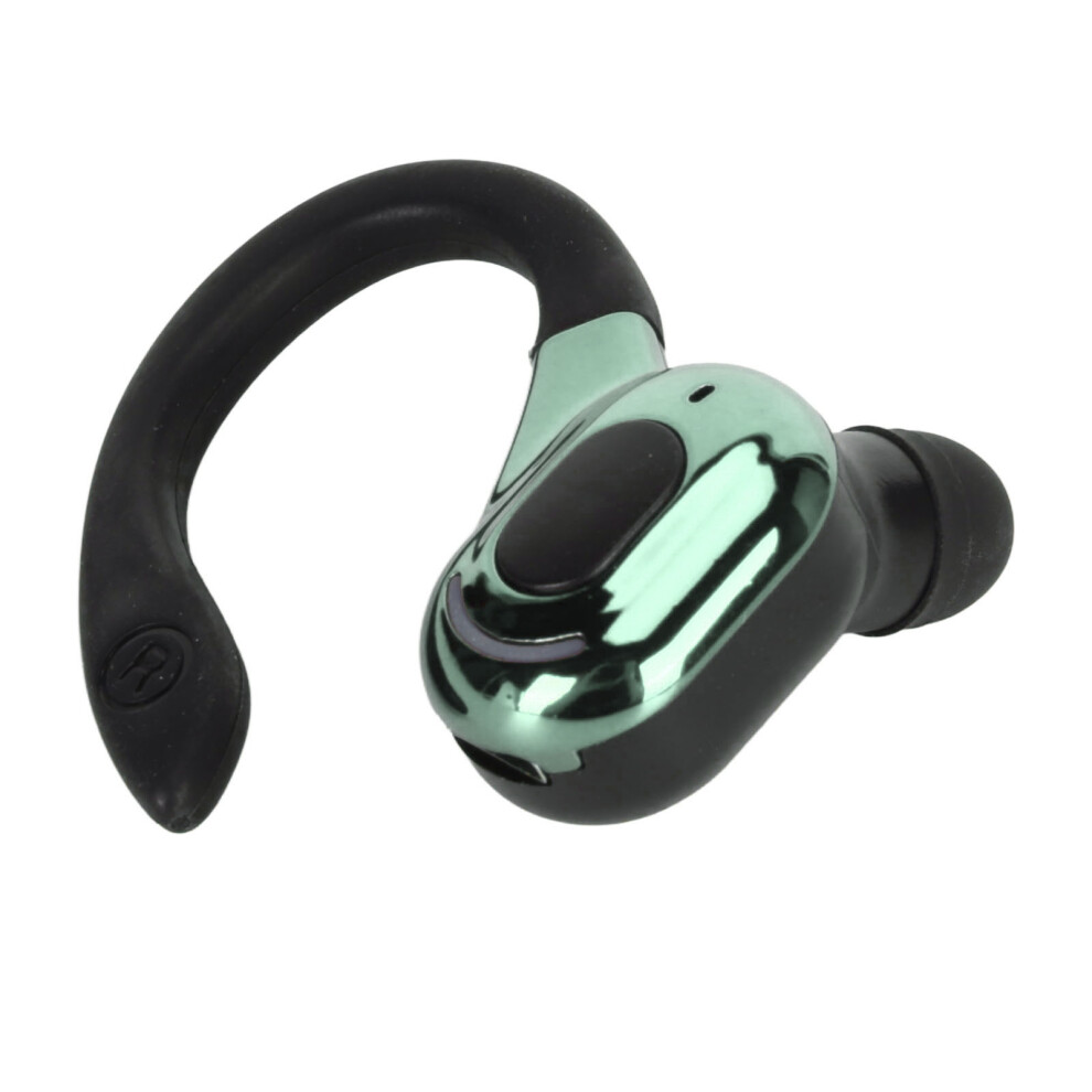Bluetooth 5.2 Headset Hifi Stereo Sound Hd Calls Noise Reduction Ipx4 Waterproof Wireless Bluetooth Earpiece Single Ear And Black/Green 4621315084507
