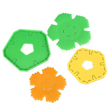 Flower Maker Set Time Saving Simple Operation Fabric Flower Maker Plates for DIY 5 Petal Flowers