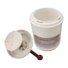 Portable Ice Crusher PP Manual Shaved Snow Cone Machine DIY Ice Chopper for Home Outdoor Camping Use