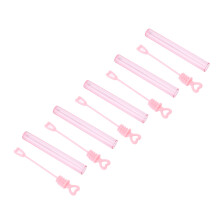 50 Pinke Herz Transparente Mini-Perlenstäbe für Kinderparty-Mitbringsel und Hochzeiten