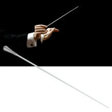 Conducting Baton Metal Light Weight Professional Orchestras Choirs Conductor Band for Stage Performances Silver