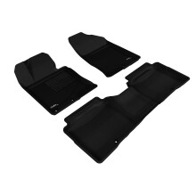 3D MAXpider L1KA02501509 Kompletny zestaw dopasowanych dywanikσw podlogowych na kazda pogode do wybranych modeli Kia Optima  guma Kagu (czarna) braz