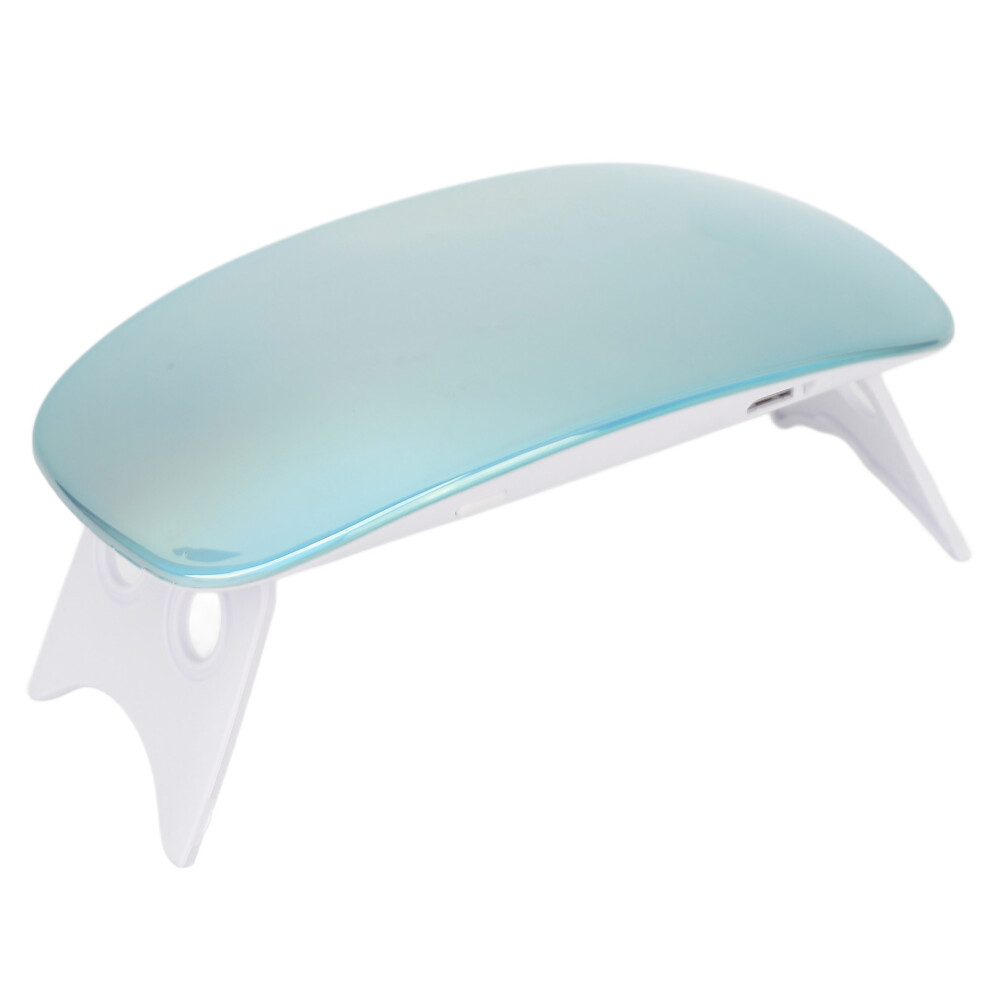 Light/Blue Nail Lamp 6W Portable Foldable Handheld Fast Curing Dryer Uv Led Nail For Manicure
