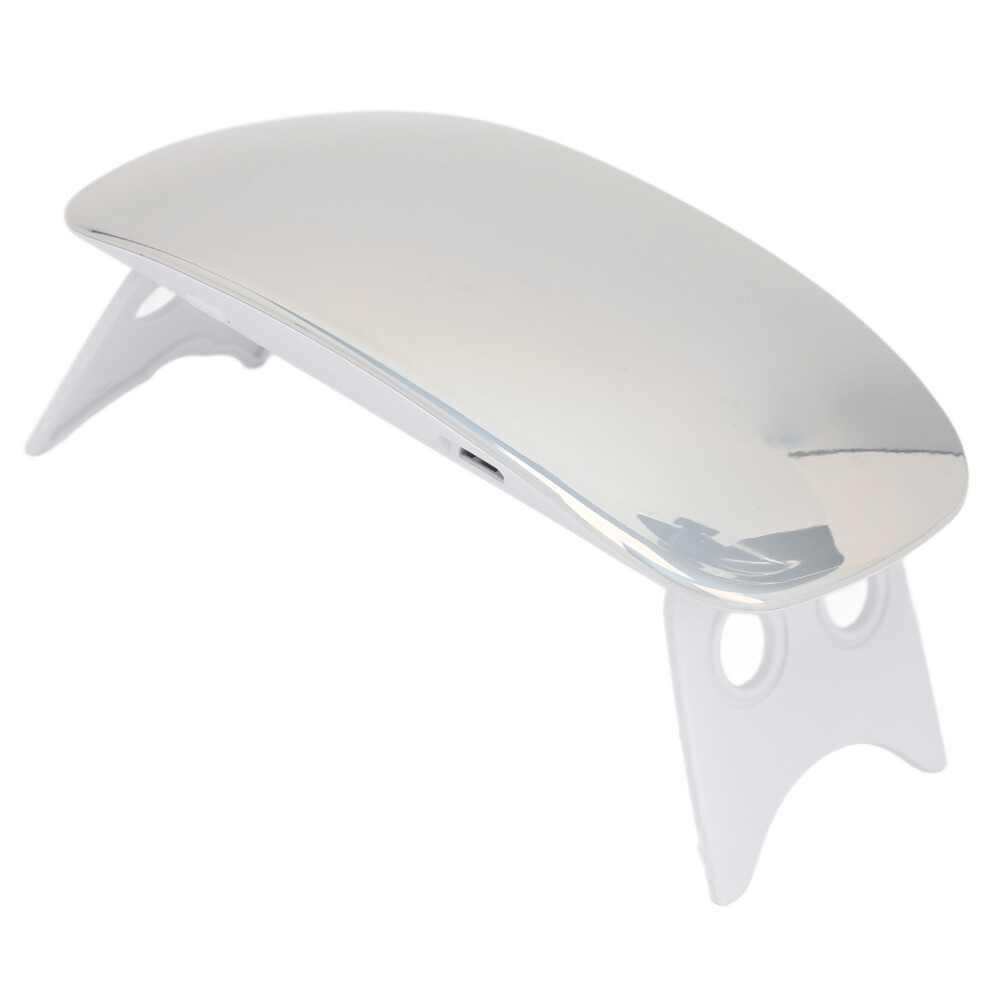 Light/Silver Nail Lamp 6W Portable Foldable Handheld Fast Curing Dryer Uv Led Nail For Manicure