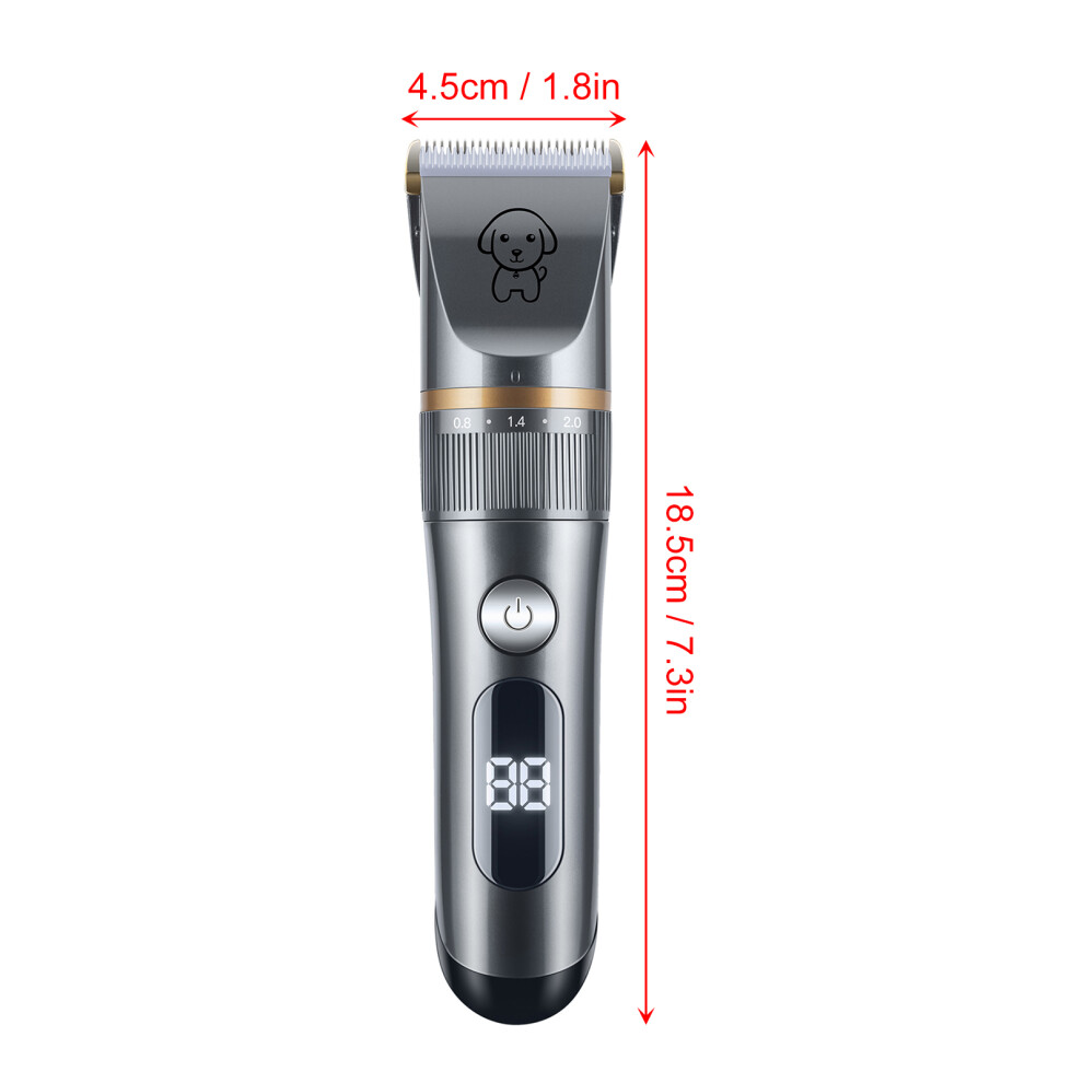 Pet Hair Trimmer Quiet Cat Clippers Grooming Kit with Comb 5 Speed Cat Shavers for Matted Long Hair