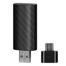 Kabelloser Auto-Audio-Adapter, USB-A/USB-C, Carbonfaser, 61x26x11mm