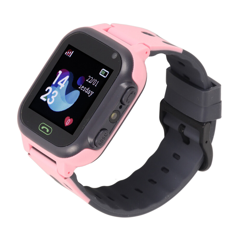 Kids Smartwatch 1.44In Color Touch Screen Children Smart Watch 2G Gsm Phone Call Lbs Positioning Sos Games Classroom Mode Pink 9391315108866