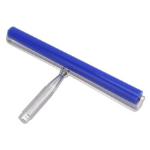 Silicone Screen Film Roller Blue Iron Bearing Anti Static High Resilience Silicone Manual Roller for Screen 12in